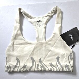 Civil Regime No Tomorrow Interlock Adriana Bra Womens‎ Small Eggshell Racerback